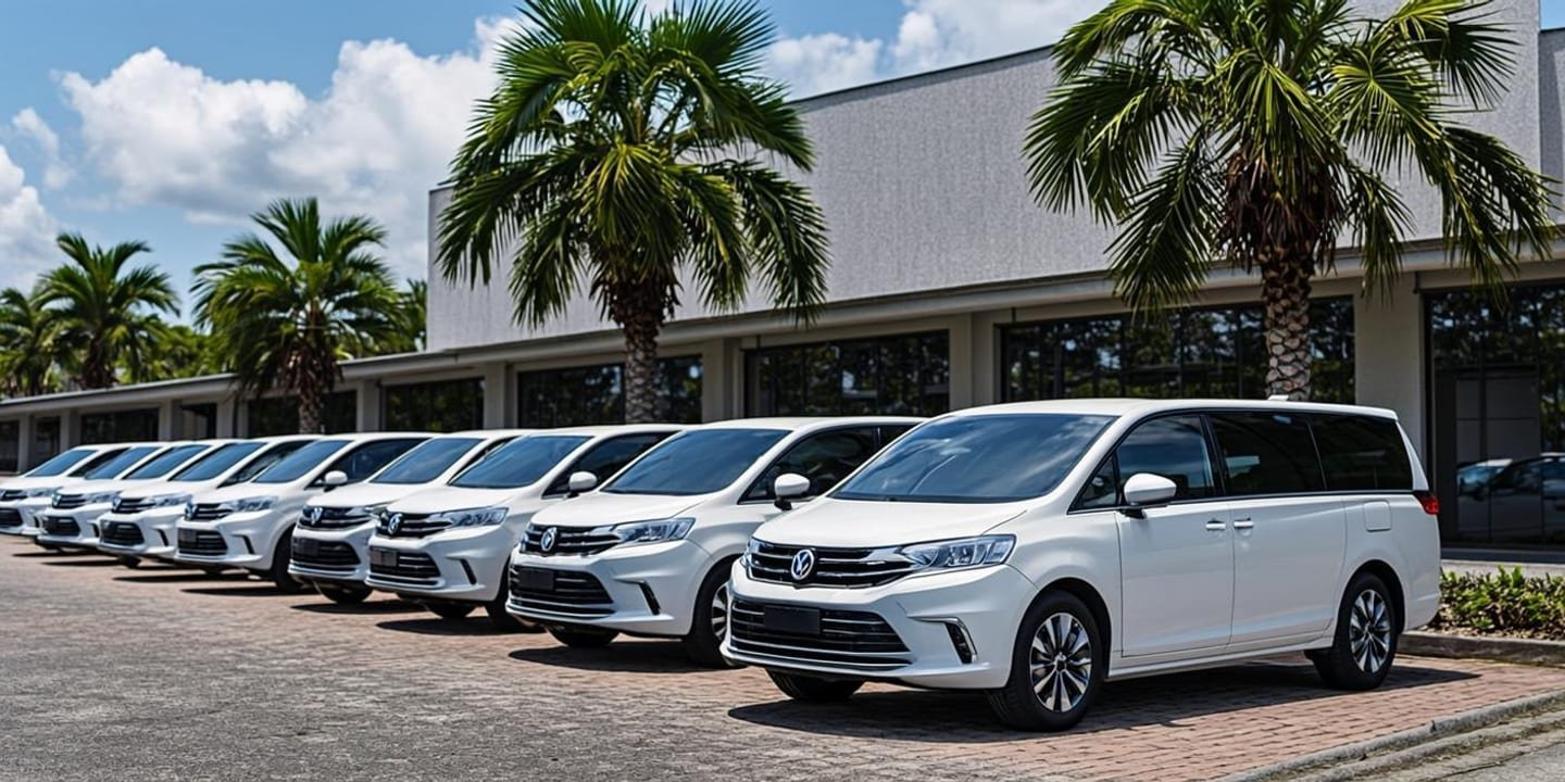 Armada rental mobil Armada Rent yang bersih dan terawat